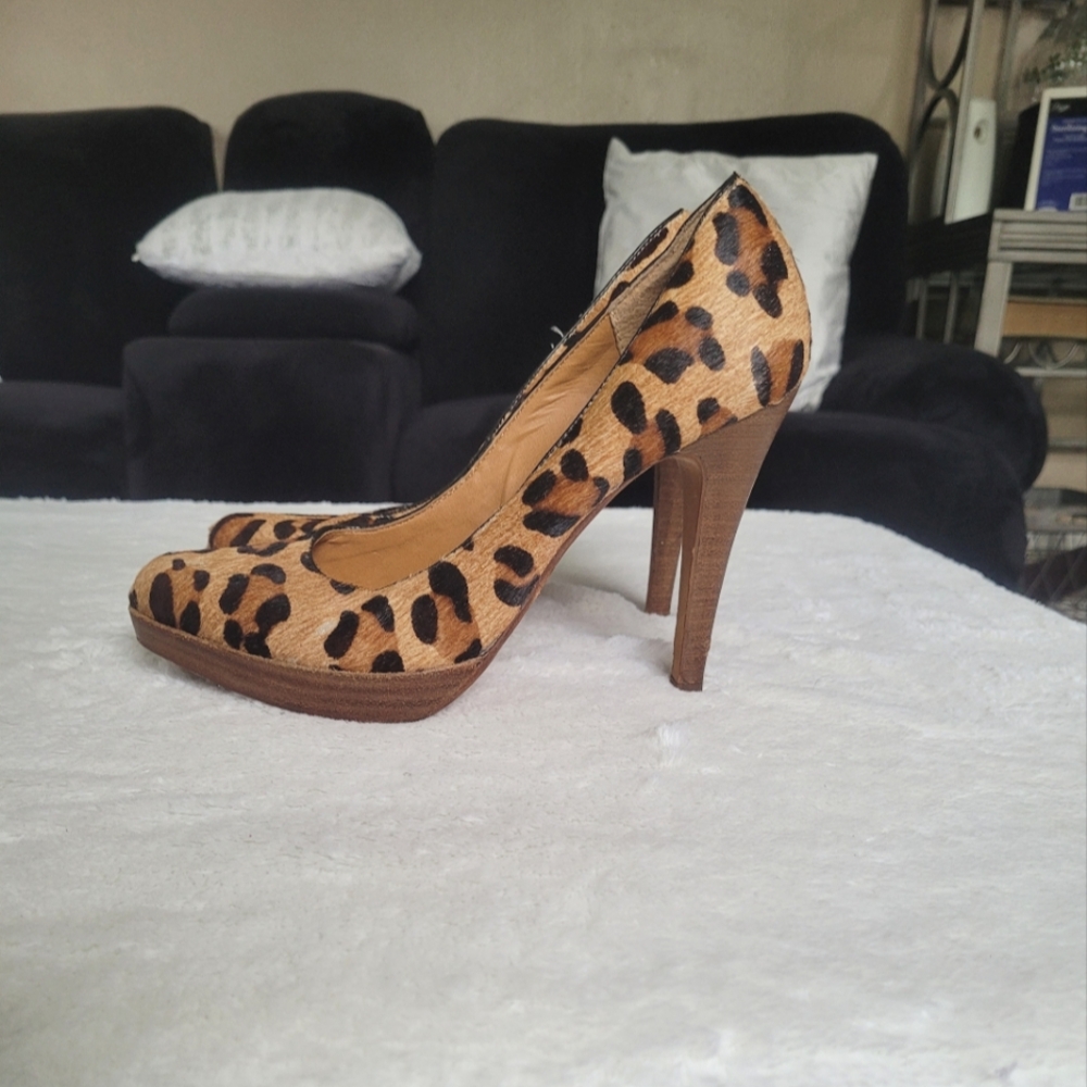 Steven By Steve Madden Leopard Print High Heel Pumps